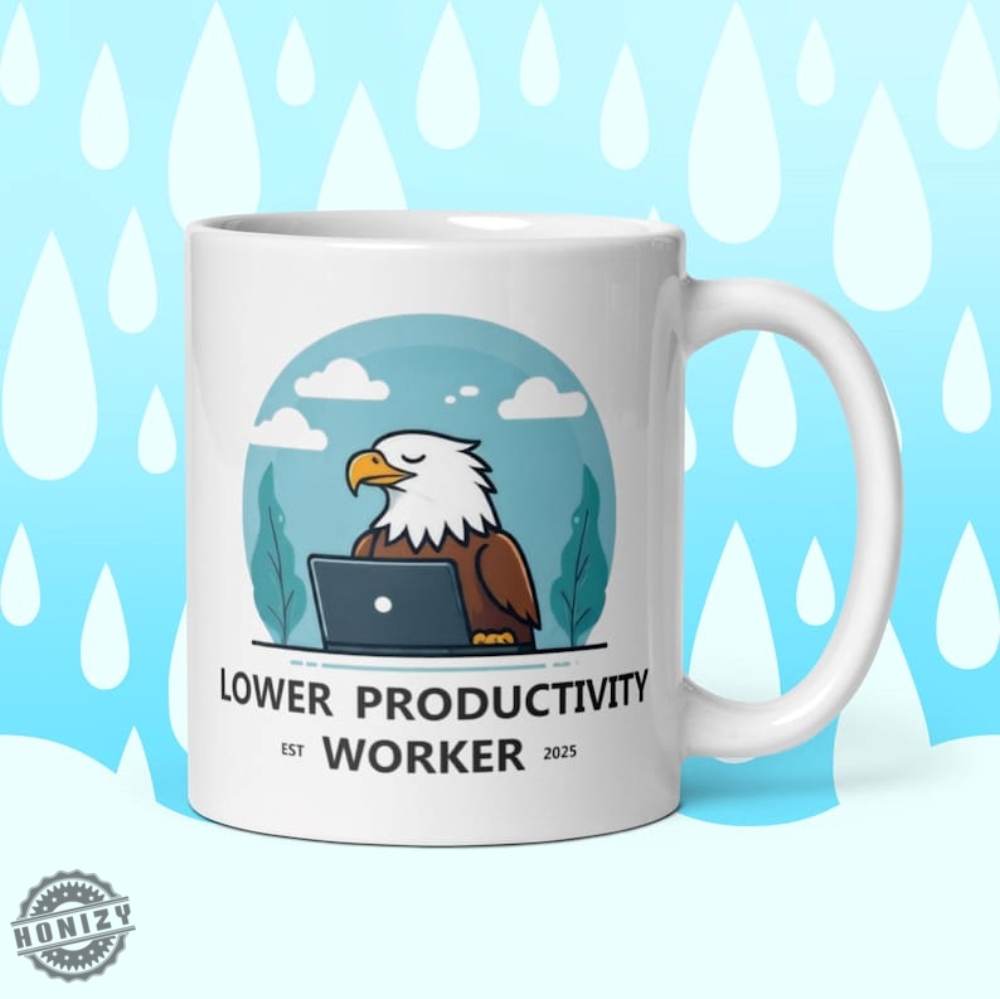 Lower Productivity Worker American Bald Eagle Ceramic Mug