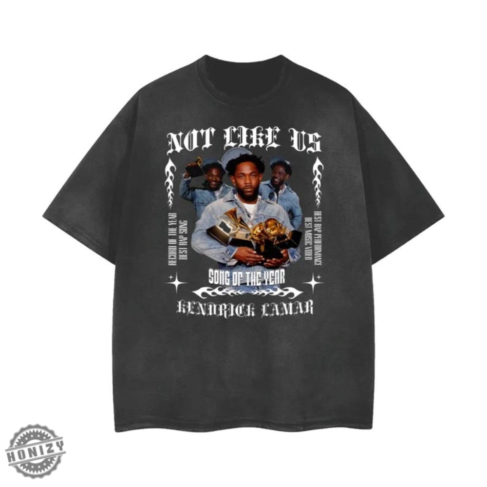 Kendrick Lamar 5X Grammy Winner Not Like Us Tribute Tee