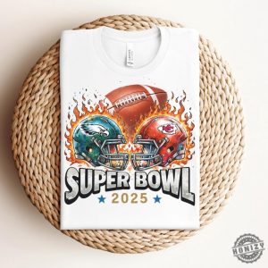 Superbowl 2025 Chiefs Eagles Football Gift honizy 3