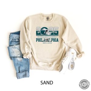 2025 Super Bowl Champions Eagles Trophy Philadelphia Football Shirt honizy 2