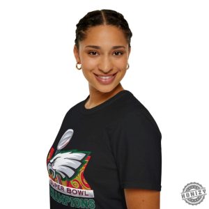 Philadelphia Eagles Super Bowl 20252 Champs Custom Printed Tshirt honizy 3