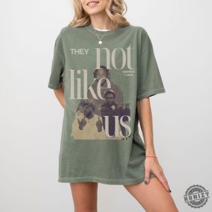 They Not Like Us Kendrick Lamar Retro Hip Hop Graphic Tee honizy 3