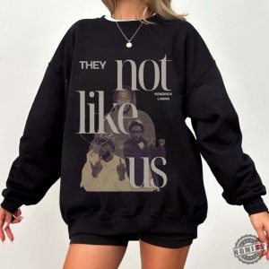 They Not Like Us Kendrick Lamar Retro Hip Hop Graphic Tee honizy 6