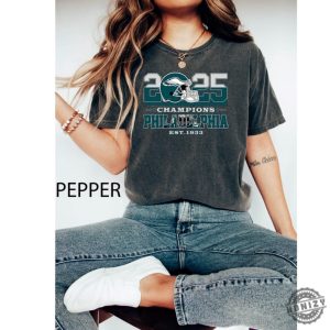 2025 Super Bowl Champions Eagles Tshirt honizy 4