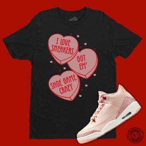 Candy Heart Matching Jordan 3 Valentines Day 2025 Cute Retro 3S Outfit honizy 1