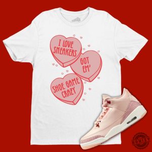 Candy Heart Matching Jordan 3 Valentines Day 2025 Cute Retro 3S Outfit honizy 2