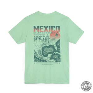 Golfo De Mexico 1550 Retro Vintage Art Shirt honizy 3