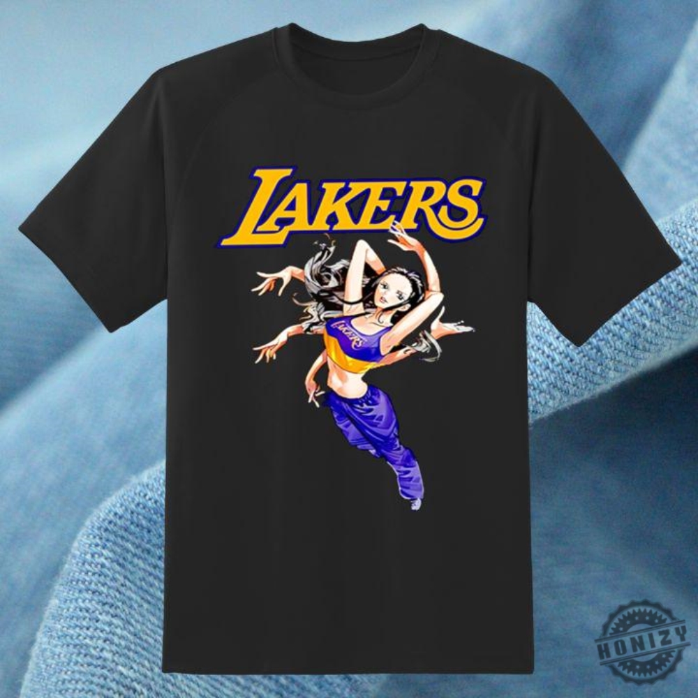 Nico Robin Los Angeles Lakers One Piece Basketball Shirt 4 Nico Robin Los Angeles Lakers One Piece Basketball Shirt