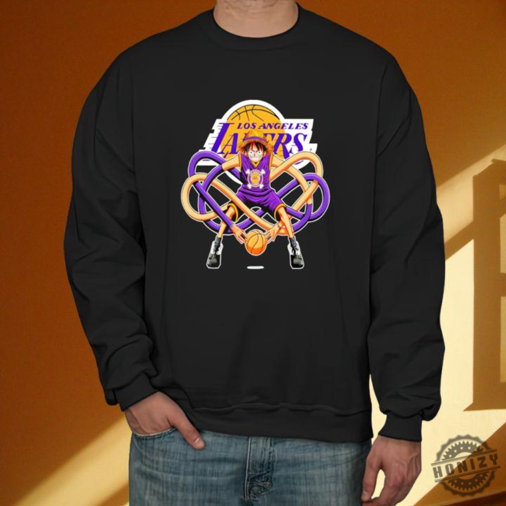 Monkey D. Luffy One Piece Los Angeles Lakers Basketball Shirt 5 Monkey D. Luffy One Piece Los Angeles Lakers Basketball Shirt