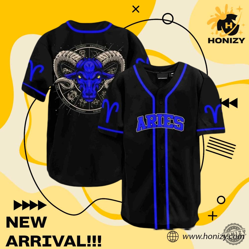 Aries Baseball Jersey Shirt honizy 1