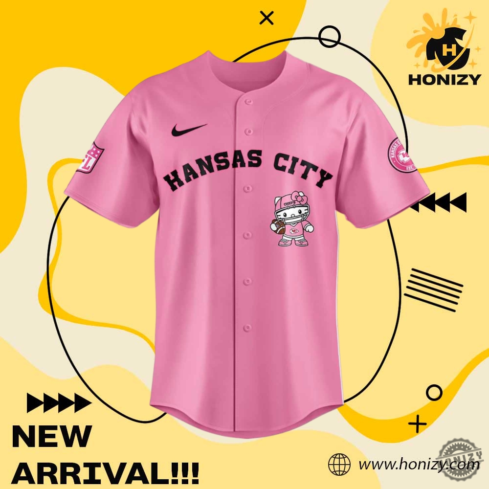 Hello Kitty Pink Kansas City Chiefs Nfl Jersey 4 Hello Kitty Pink Kansas City Chiefs NFL Jersey