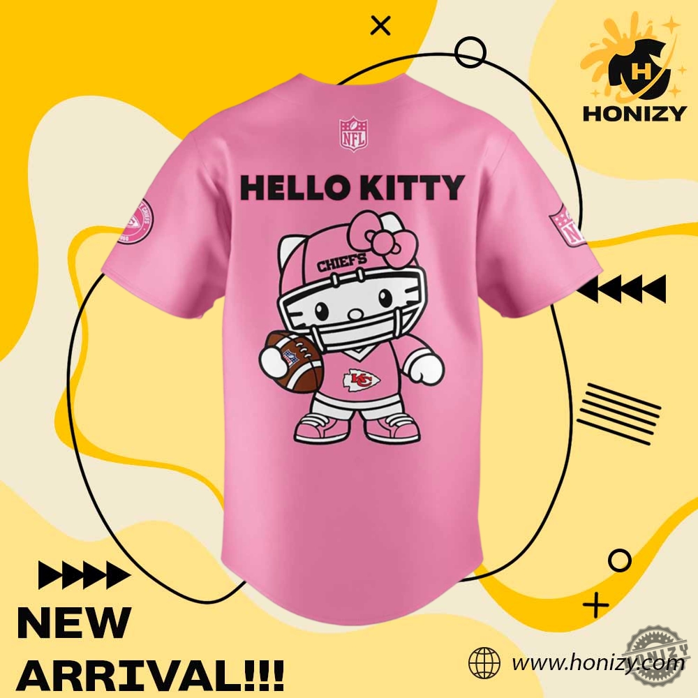 Hello Kitty Pink Kansas City Chiefs Nfl Jersey 5 Hello Kitty Pink Kansas City Chiefs NFL Jersey