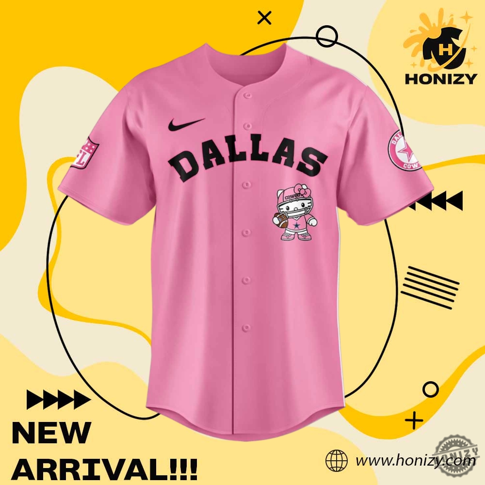 Hello Kitty Pink Dallas Cowboys Nfl Jersey 4 Hello Kitty Pink Dallas Cowboys NFL Jersey