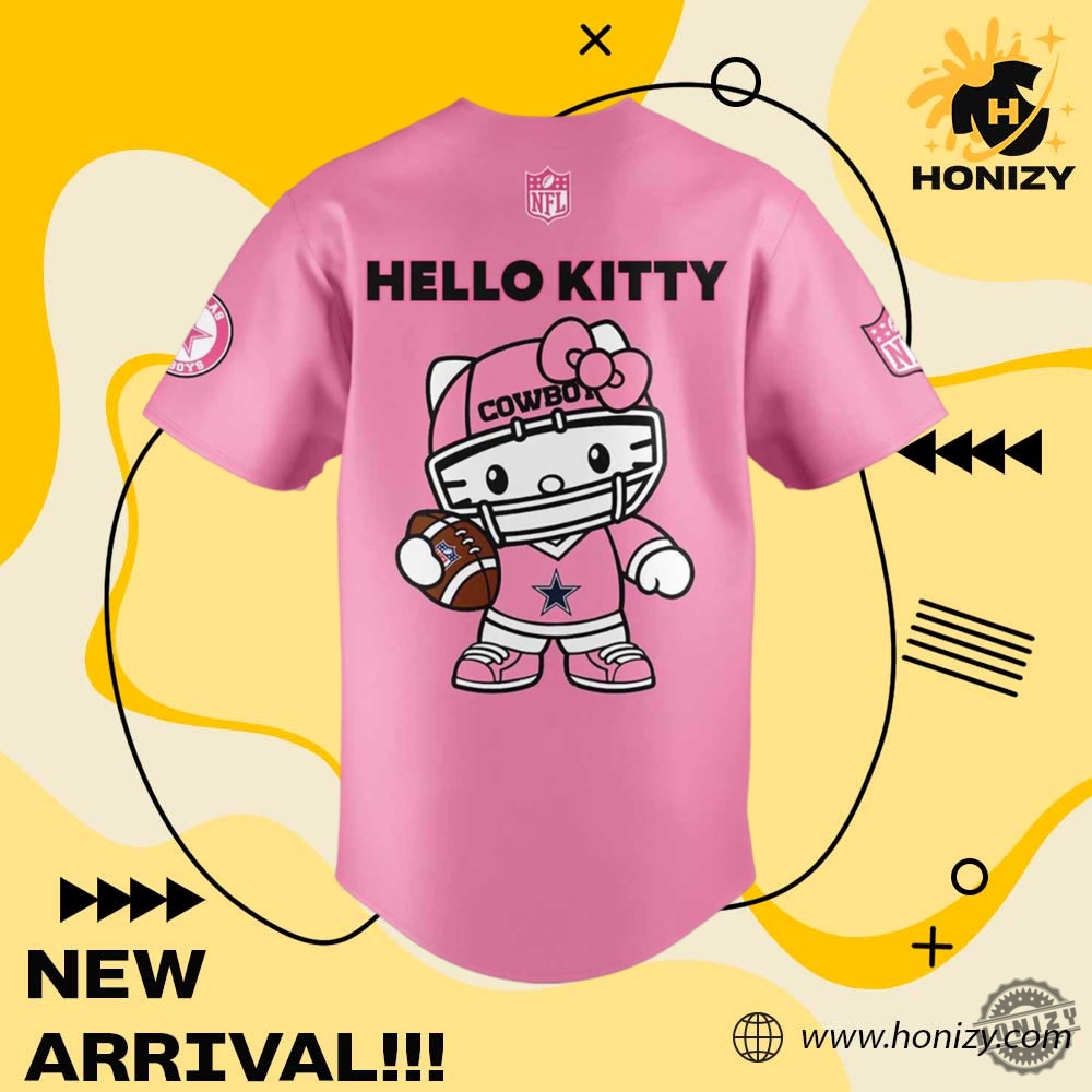 Hello Kitty Pink Dallas Cowboys Nfl Jersey 5 Hello Kitty Pink Dallas Cowboys NFL Jersey