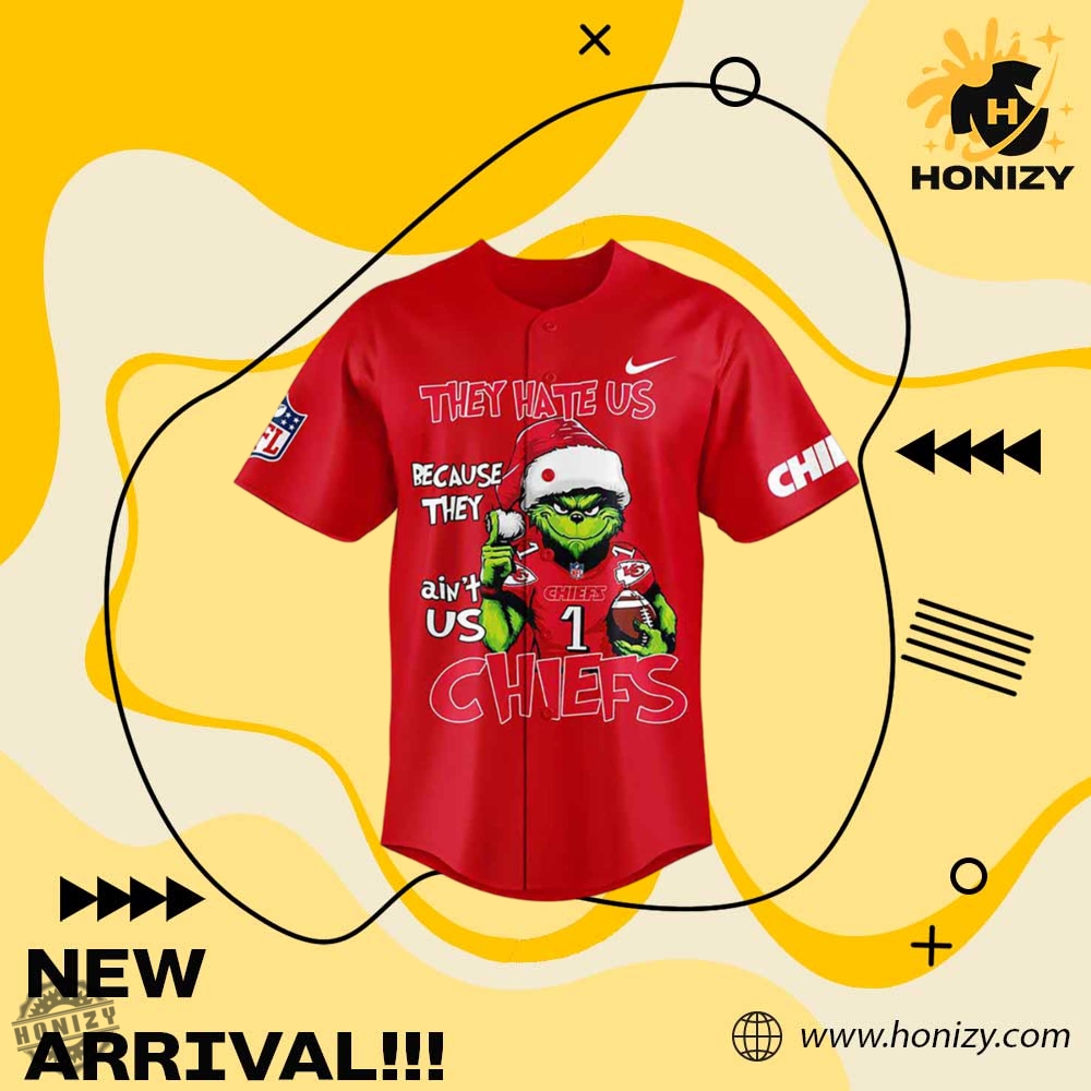 The Grinch Christmas X Kansas City Chief Baseball Jersey 3D Shirt 4 The Grinch Christmas x Kansas City Chief baseball Jersey 3D Shirt