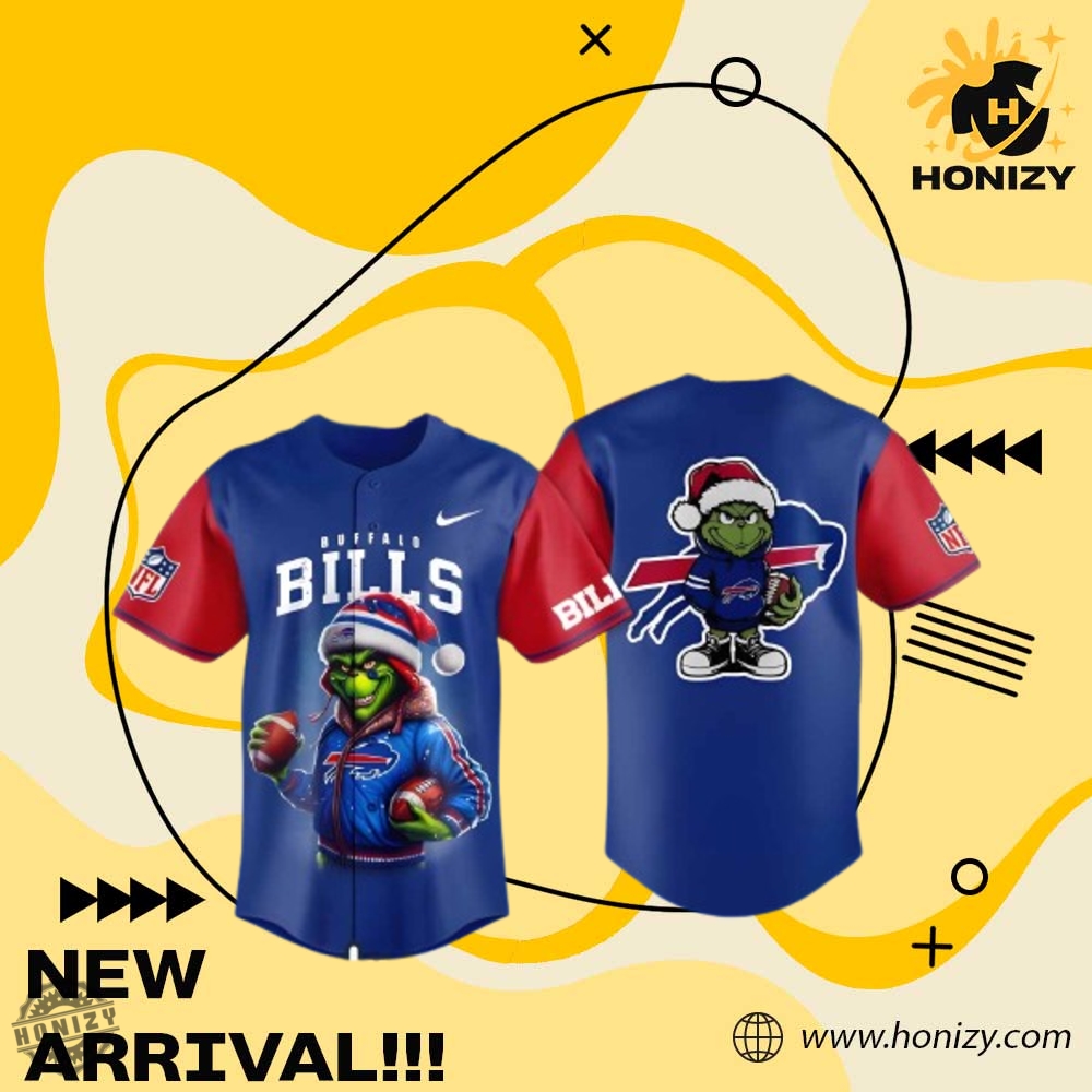 Liverpool Champions and NFL Shirt 5 The Grinch Christmas X Buffalo Bills Baseball Jersey 3D Outfit