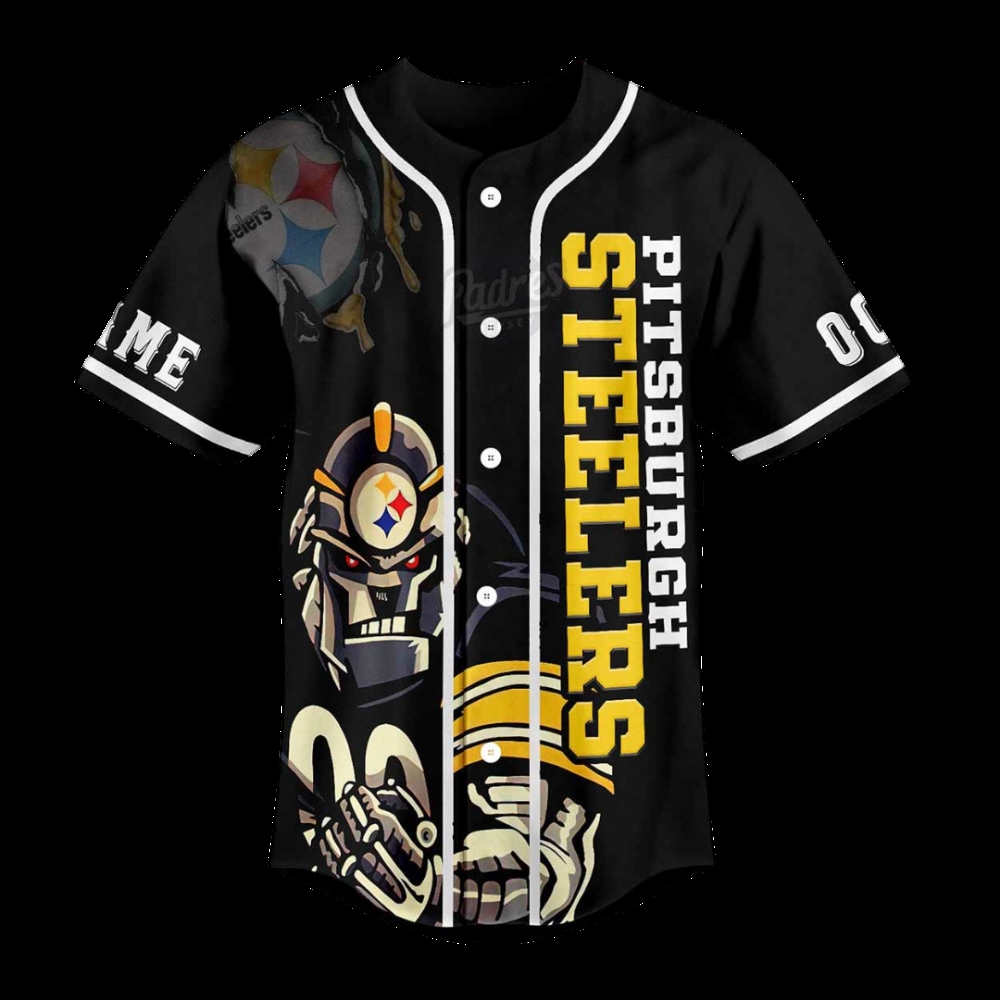 Pittsburgh Steelers Here We Go Custom Name Baseball Jersey Unisex 3D Shirt 4 Pittsburgh Steelers Here We Go Custom Name Baseball Jersey Unisex 3D Shirt