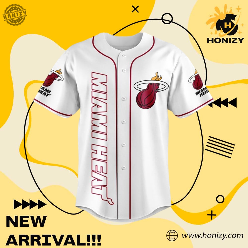 Nba Miami Heat 1988 White Red Baseball Jersey Unisex Shirt 5 NBA Miami Heat 1988 White Red Baseball Jersey Unisex Shirt