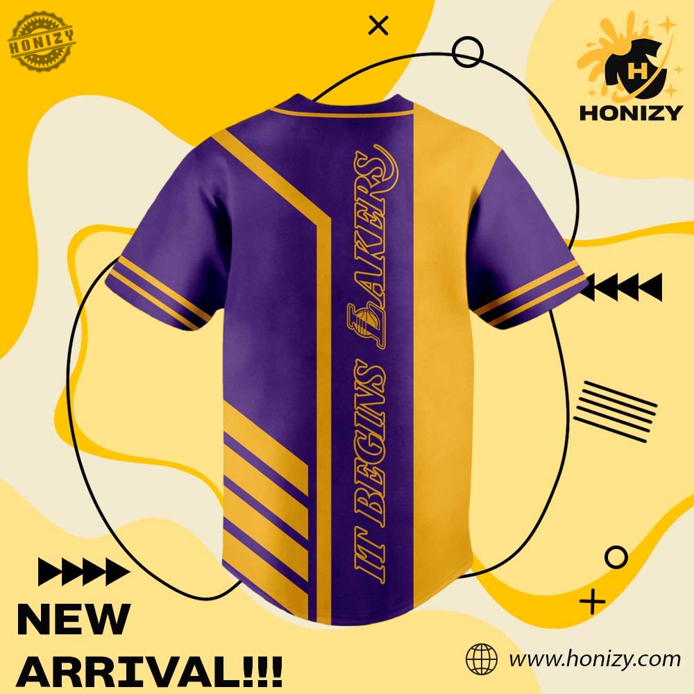 Nba Los Angeles Lakers Baseball Jersey Unisex Shirt 4 NBA Los Angeles Lakers Baseball Jersey Unisex Shirt