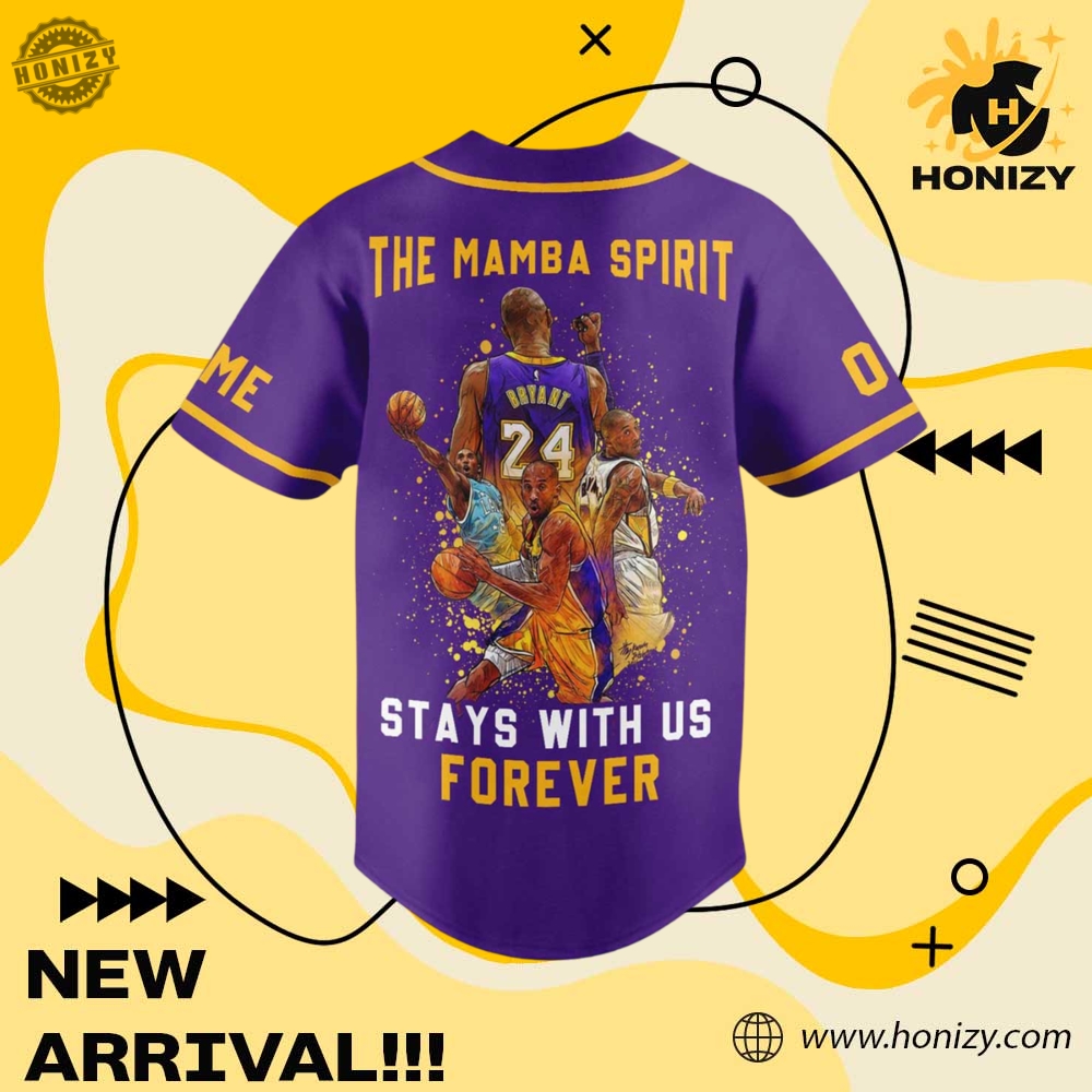The Black Mamba Spirit Kobe Bryant Baseball Jersey Unisex Shirt 5 The Black Mamba Spirit Kobe Bryant Baseball Jersey Unisex Shirt