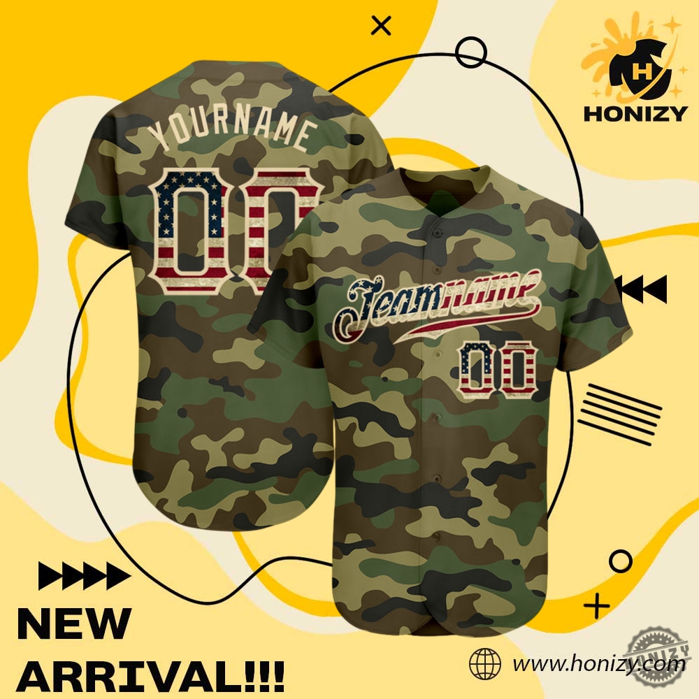 Football Jersey and Shoes 16 Usa Flagcream Authentic Salute To Service Baseball Custom Camo Jersey