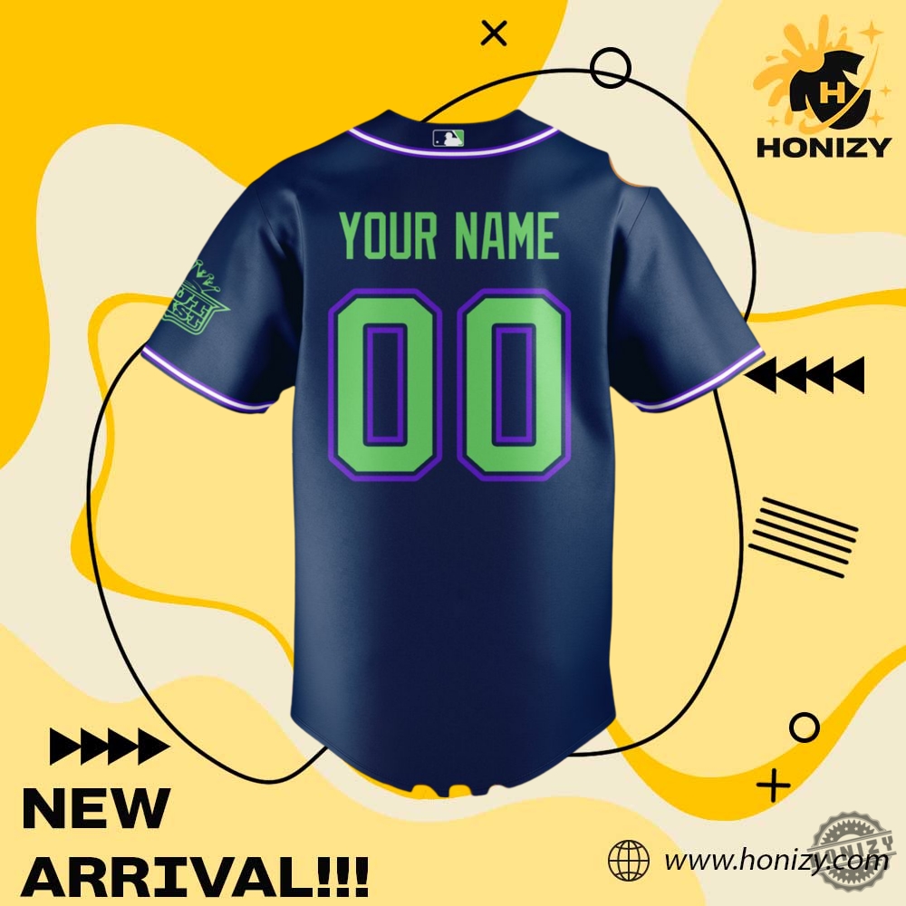 Atlanta Brave Navy Personalized Baseball Jersey 3 Atlanta Brave Navy Personalized Baseball Jersey