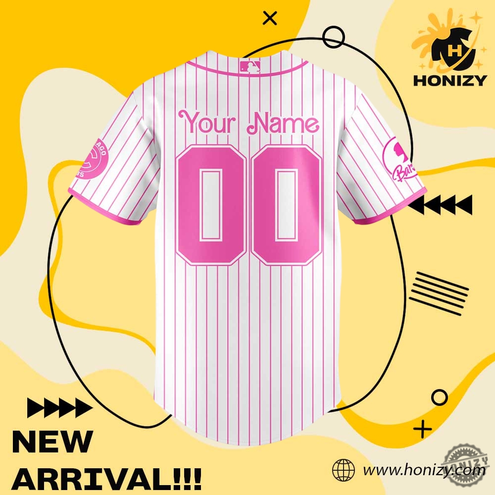 Chicago Cubs Mlb X Barbie Personalized Baseball Jersey 4 Chicago Cubs MLB x Barbie Personalized Baseball Jersey