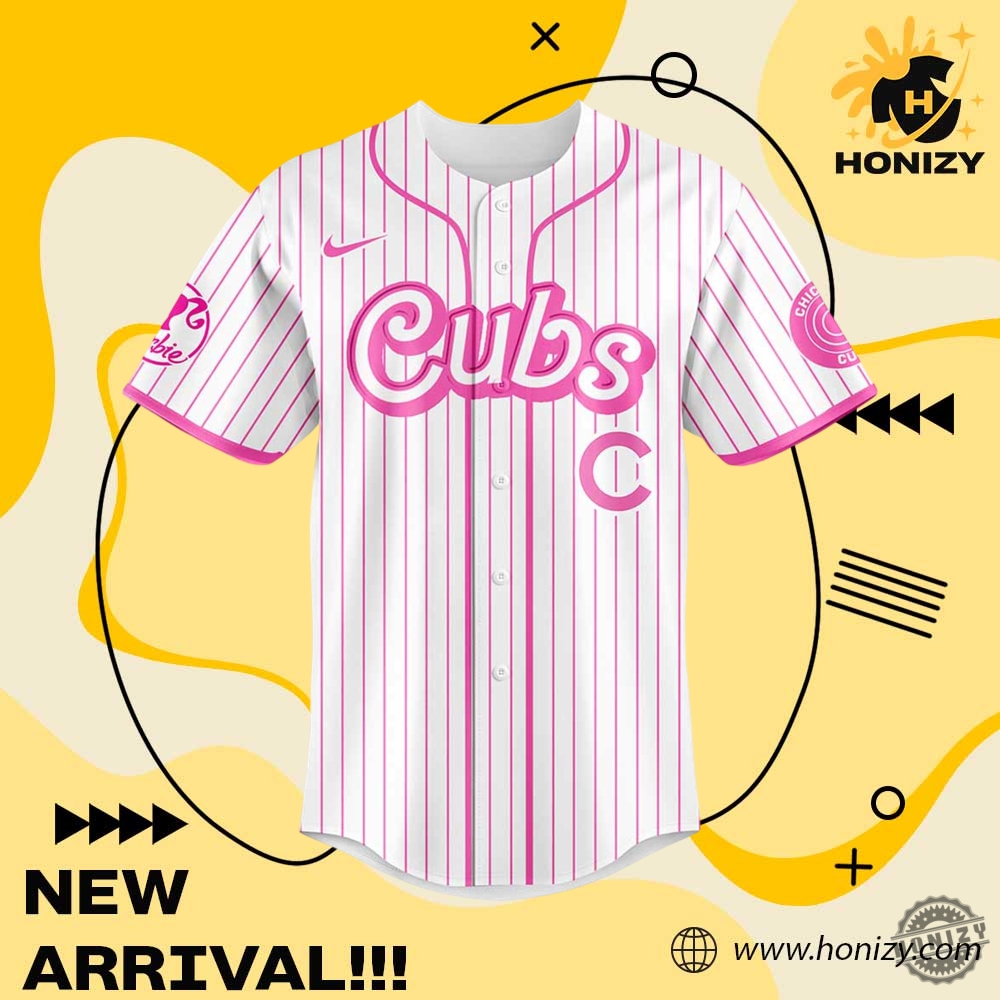 Chicago Cubs Mlb X Barbie Personalized Baseball Jersey 5 Chicago Cubs MLB x Barbie Personalized Baseball Jersey