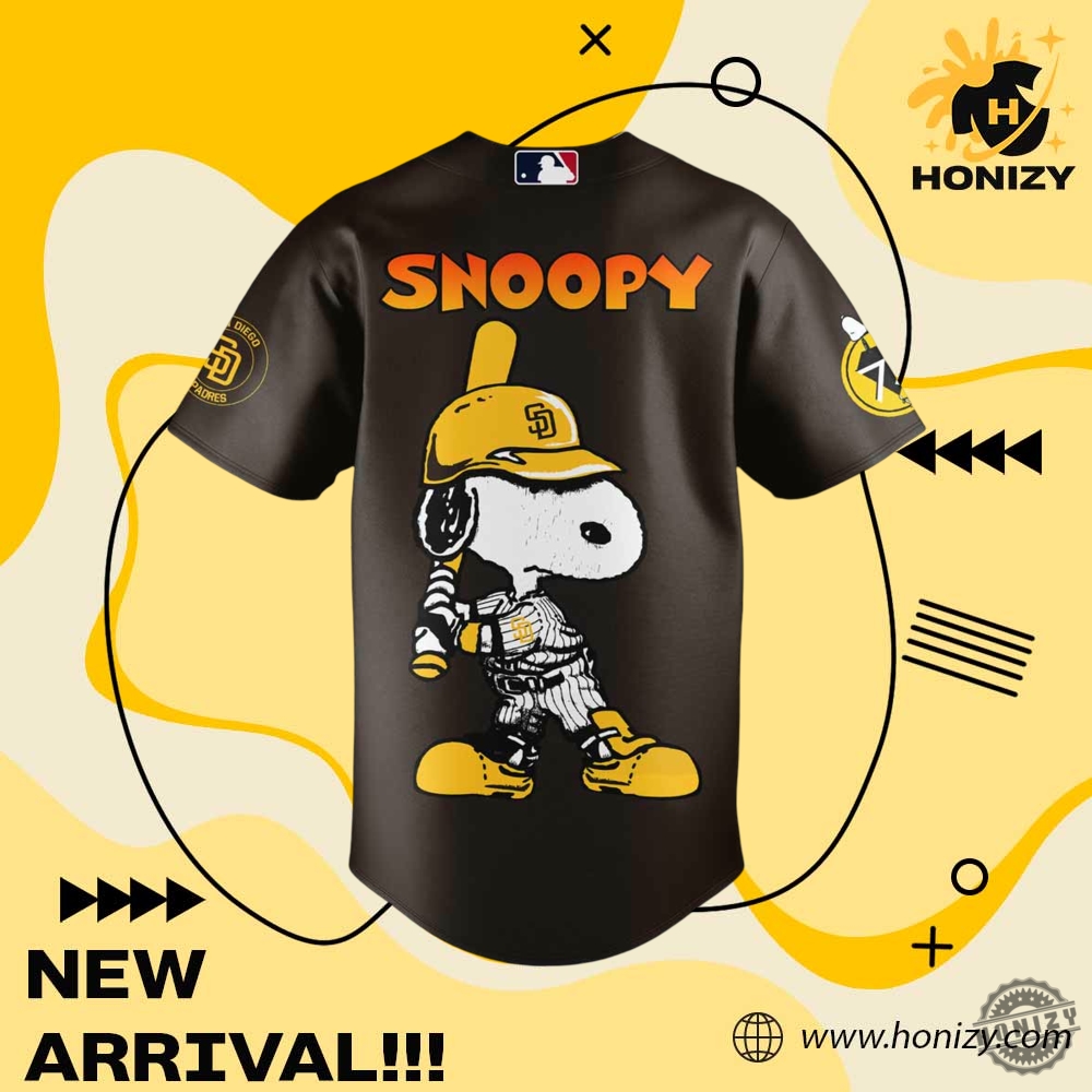 San Diego Padres Peanuts Anniversary Baseball Jersey 4 San Diego Padres Peanuts Anniversary Baseball jersey