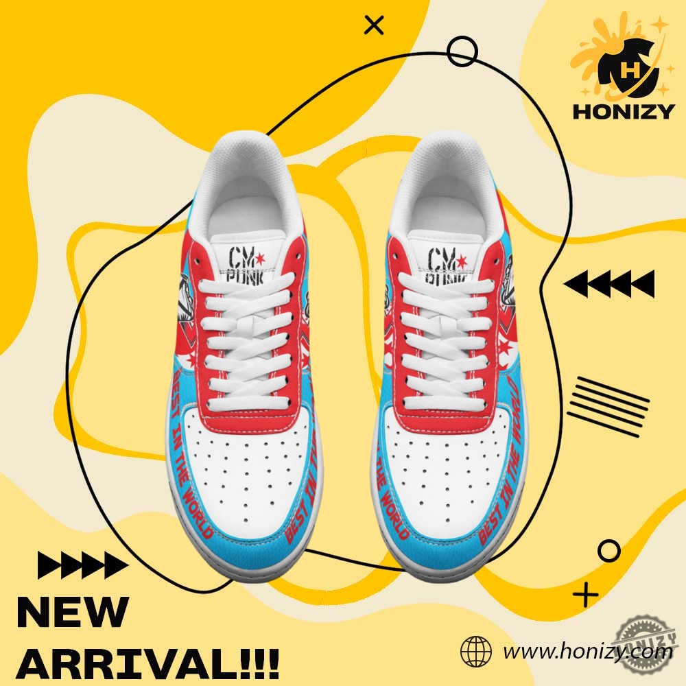 Wwe Cm Punk Best In The World Air Force 1 Shoes 4 WWE CM Punk Best In The World Air Force 1 Shoes