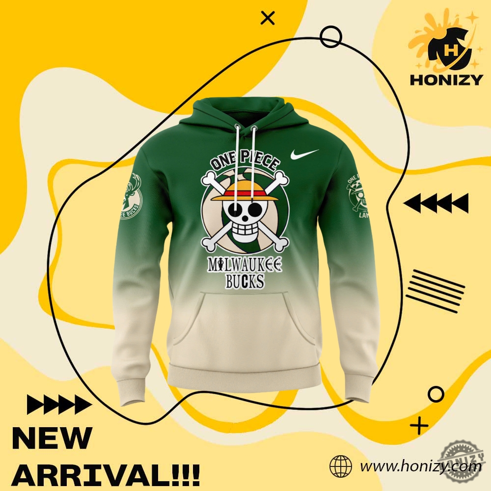 Milwaukee Bucks X One Piece 3D Over Printed 4 Milwaukee Bucks x One Piece 3D Over Printed