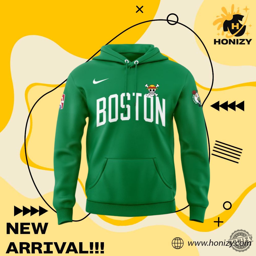 Nba Boston Celtics X One Piece 3D Over Printed Shirt 4 NBA Boston Celtics x One Piece 3D Over Printed Shirt