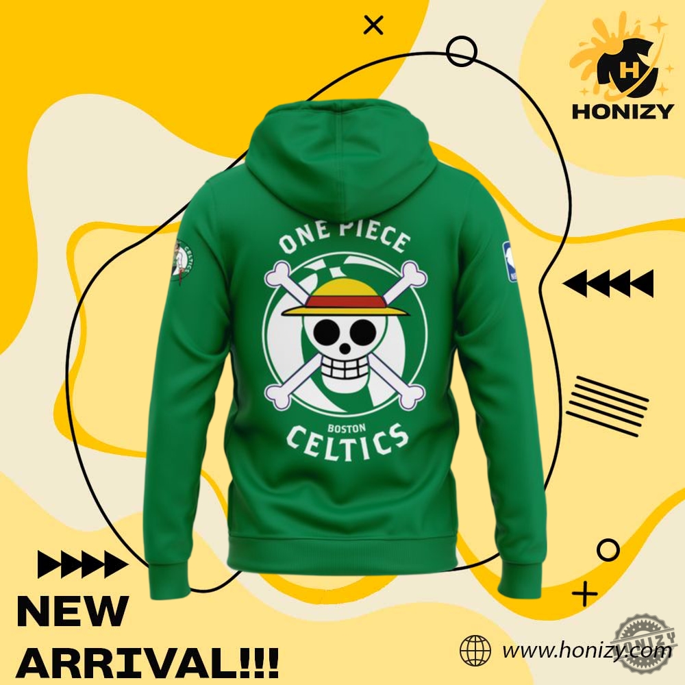Nba Boston Celtics X One Piece 3D Over Printed Shirt 5 NBA Boston Celtics x One Piece 3D Over Printed Shirt