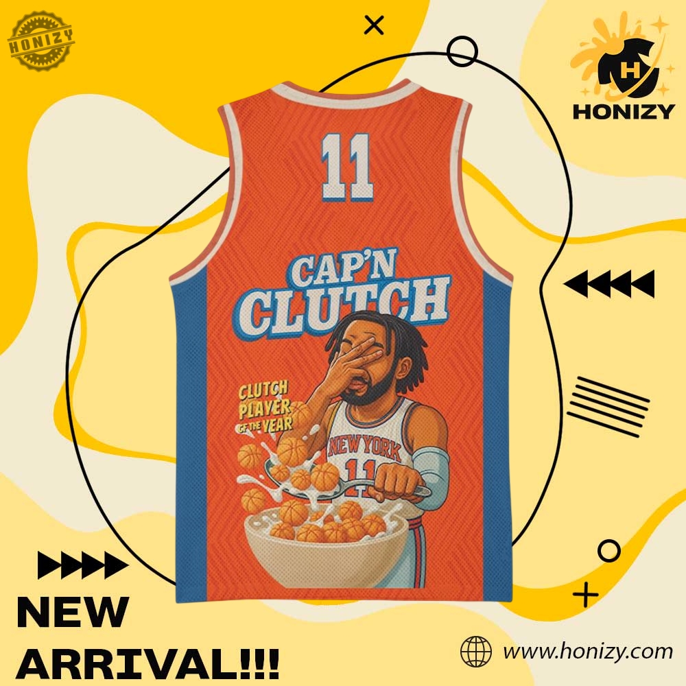 NBA 2025 Playoff Gift 7 Jalen Brunson Capn Clutch New York Knicks Jersey