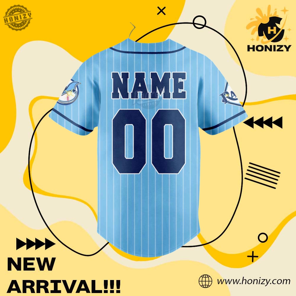Tampa Bay Rays Blue Baseball Jersey Custom Name Shirt 5 Tampa Bay Rays Blue Baseball Jersey Custom Name Shirt