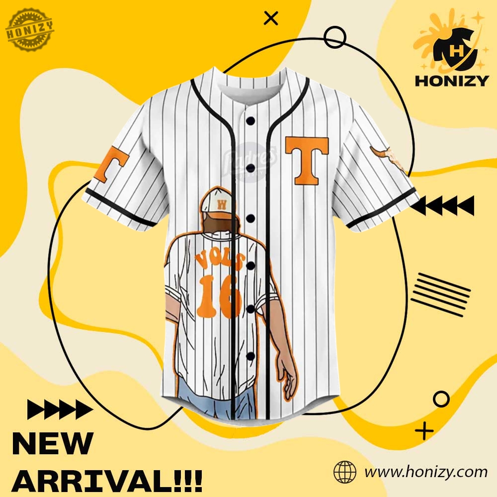 Tennessee Volunteers Morgan Wallen Custom Name Baseball Jersey 4 Tennessee Volunteers Morgan Wallen Custom Name Baseball Jersey