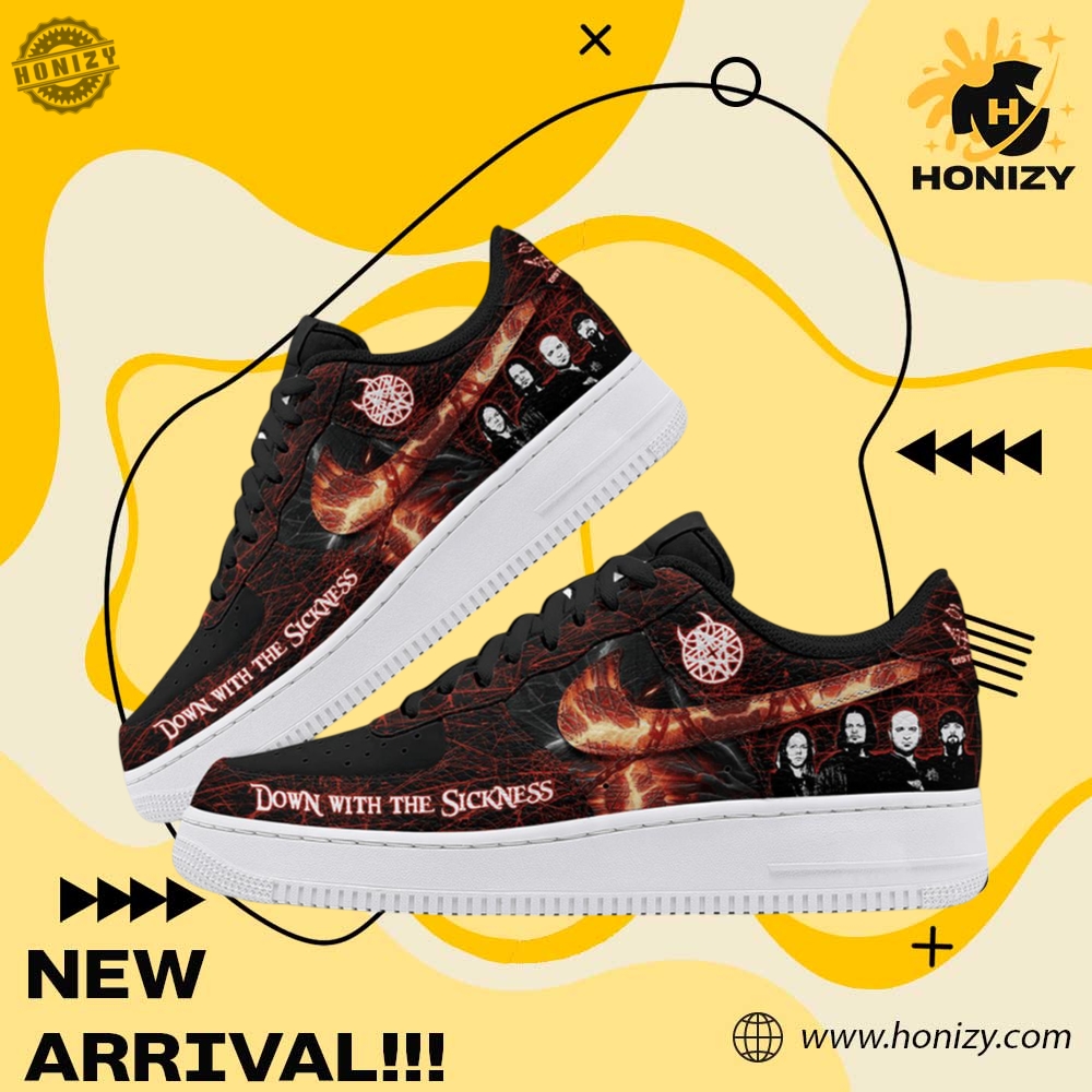 Celebrating 25Th Anniversary Disturbed Down With The Sickness Air Force 1 Shoes 5 Celebrating 25th Anniversary Disturbed Down With The Sickness Air Force 1 Shoes