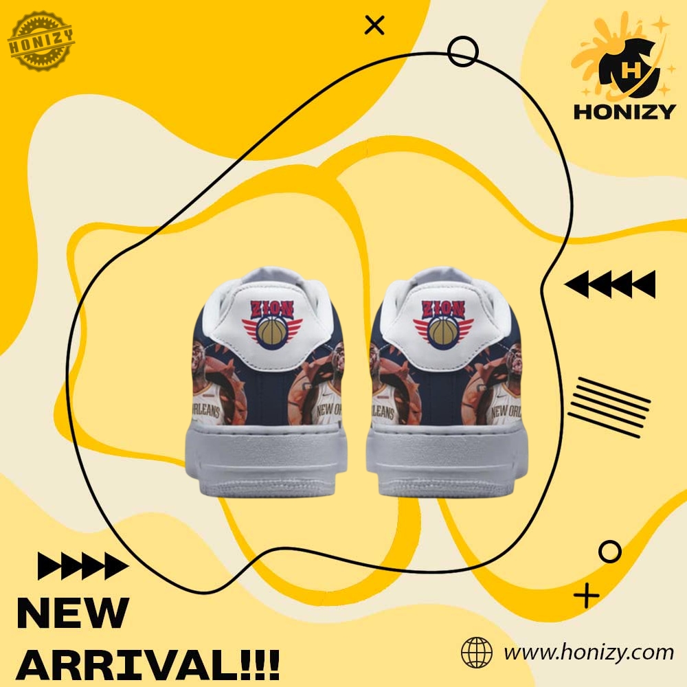 Zion Williamson New Orleans Pelicans Personalized Air Force 1 Shoes 5 Zion Williamson New Orleans Pelicans Personalized Air Force 1 Shoes