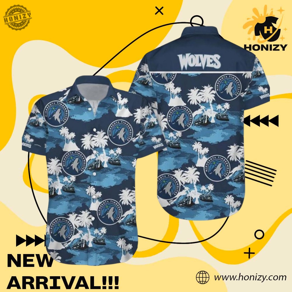 NBA 2025 Playoff Gift 24 Minnesota Timberwolves Nba White Blue Hawaiian 3D Over Printed Shirt