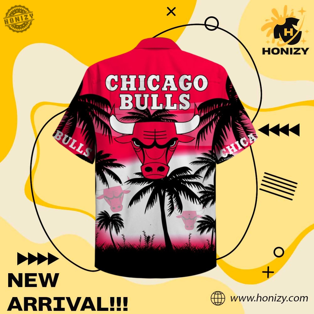 Nba Chicago Bulls Coconut Trees Sunrise 3D Over Printed Hawaiian Shirt 3 NBA Chicago Bulls Coconut Trees Sunrise 3D Over Printed Hawaiian Shirt