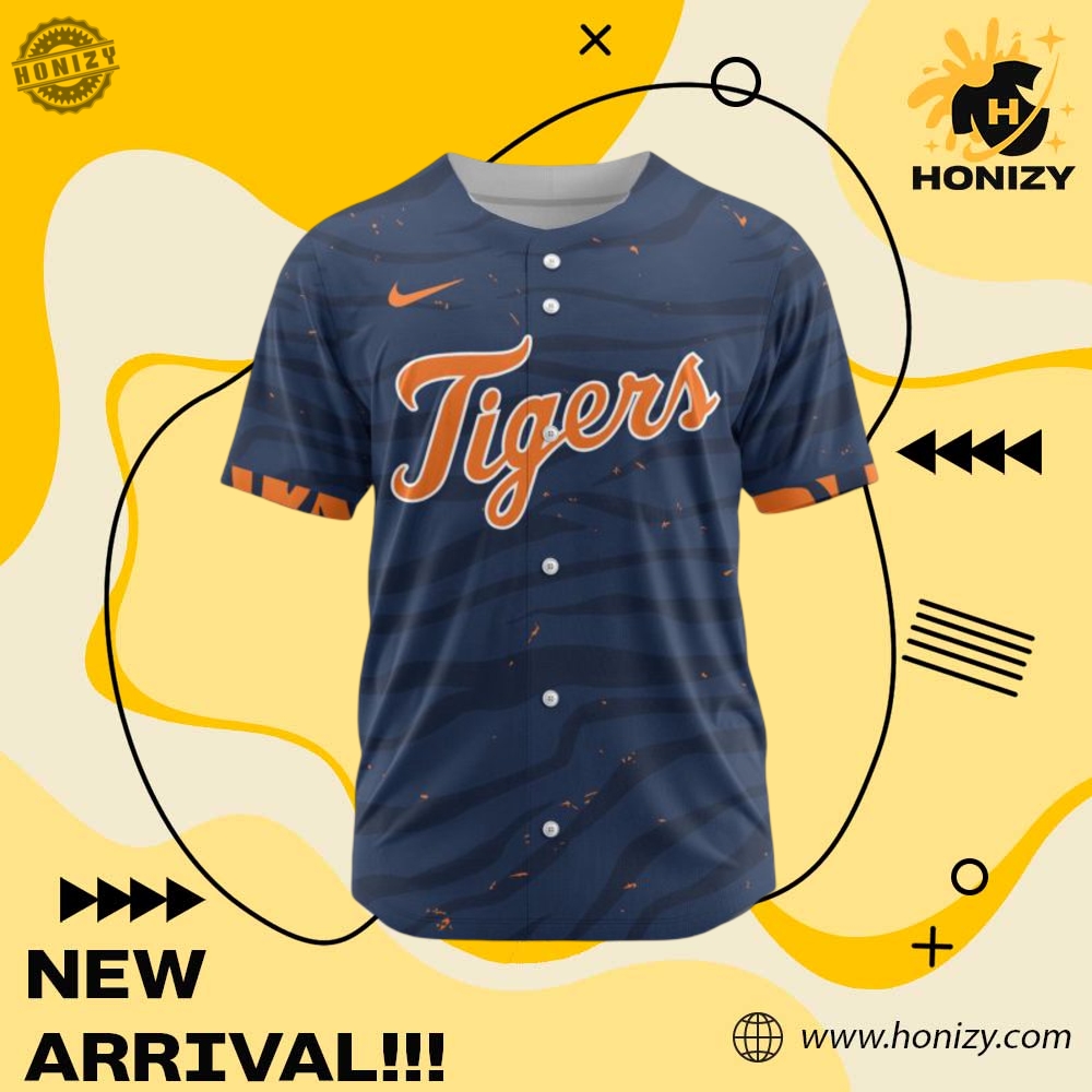 Mlb Detroit Tigers Personalized Concept Baseball Jersey 3 MLB Detroit Tigers Personalized Concept Baseball Jersey