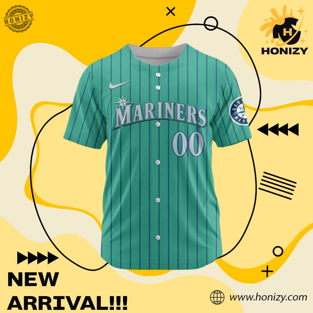 Mlb Seattle Mariners Personalized Baseball Jersey 3 MLB Seattle Mariners Personalized Baseball Jersey