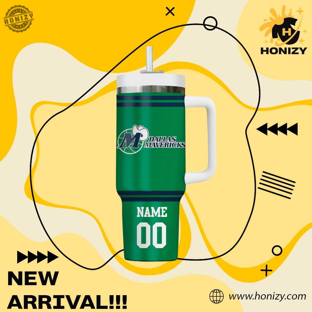 Nba Dallas Mavericks Custom Name Stanley Cup Tumbler With Handle 5 NBA Dallas Mavericks Custom Name Stanley Cup Tumbler With Handle