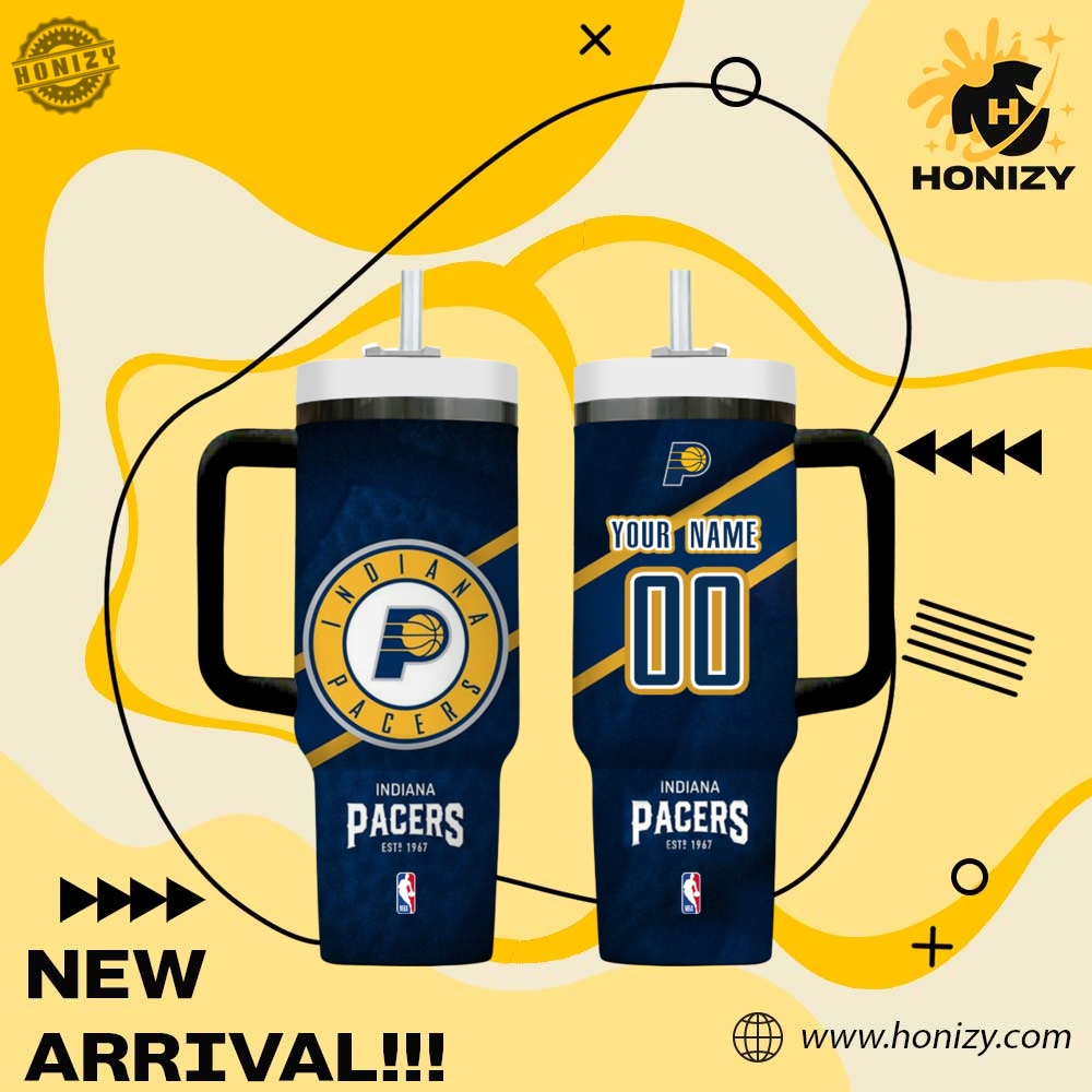 Nba Indiana Pacers Custom Name Stanley Cup Tumbler With Handle 4 NBA Indiana Pacers Custom Name Stanley Cup Tumbler With Handle