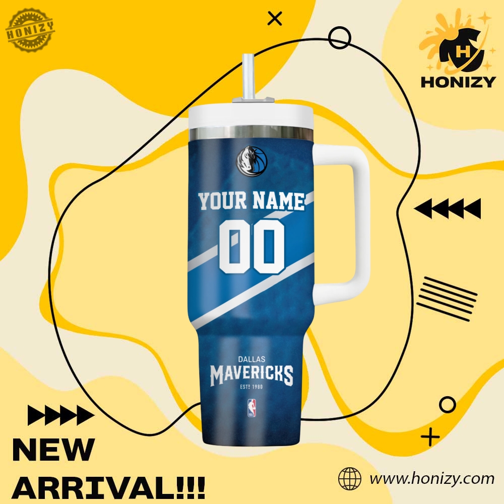 Nba Dallas Mavericks Custom Name Stanley Cup Tumbler With Handle 5 NBA Dallas Mavericks Custom Name Stanley Cup Tumbler With Handle