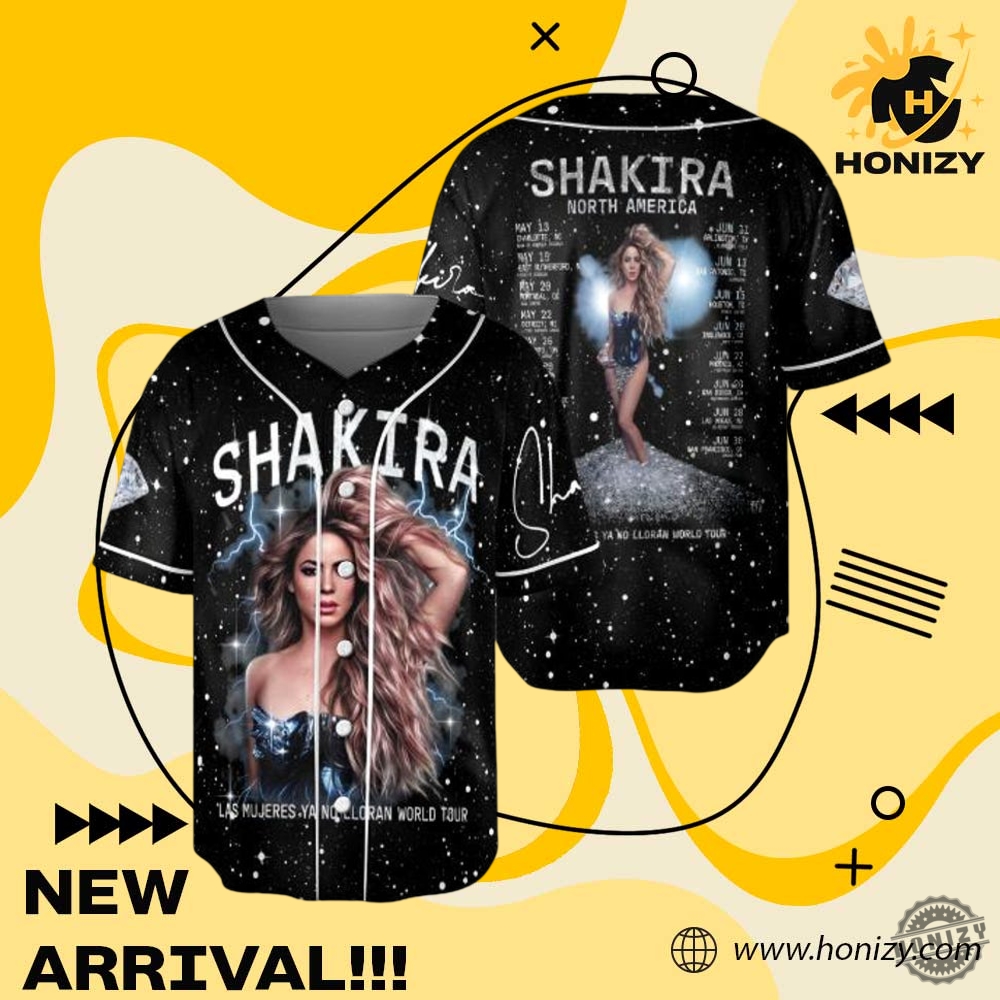 Shakira Las Mujeres Ya No Lloran World Tour Jersey 3 SHAKIRA LAS MUJERES ya no lloran world tour jersey