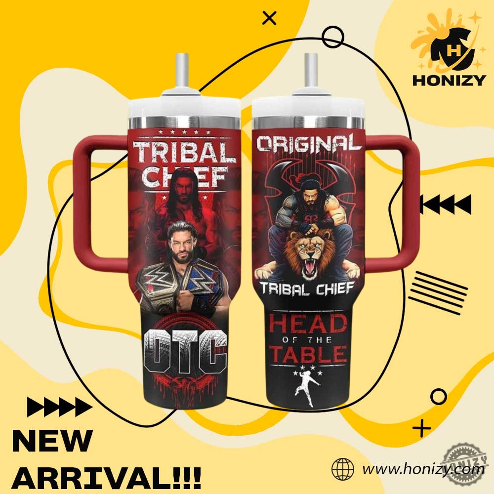 NBA gifts For Fan 18 Roman Reigns Tribal Chief Stanley Handle Tumbler