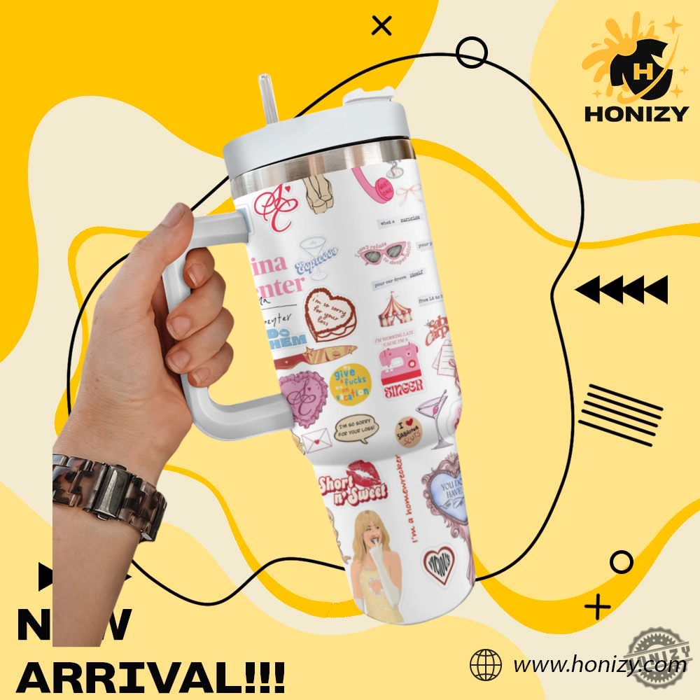 NBA gifts For Fan 20 Funny Sabrina Carpenter Custom Stanley Cup Tumbler With Handle