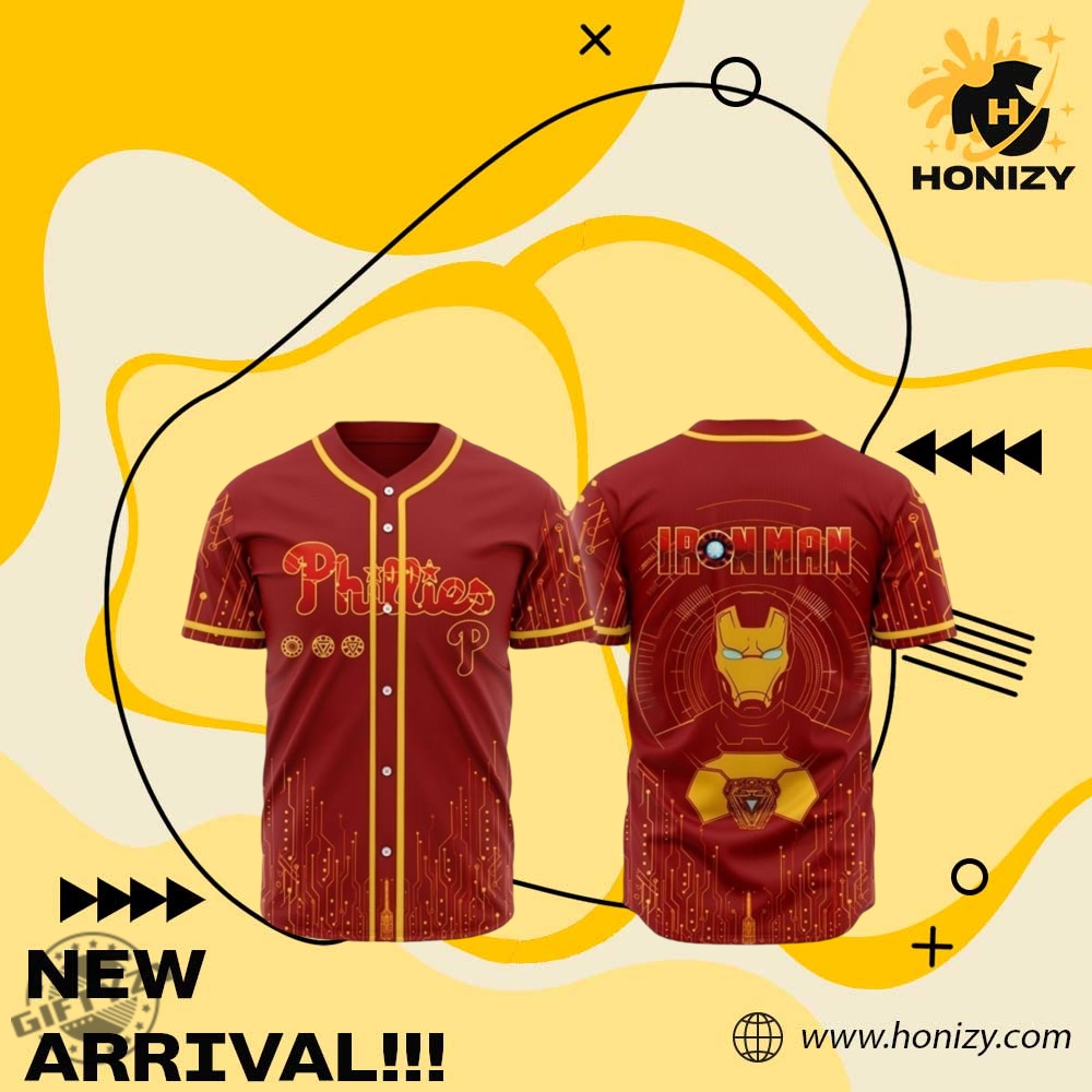 Phillies Iron Man 2025 Marvel Jersey