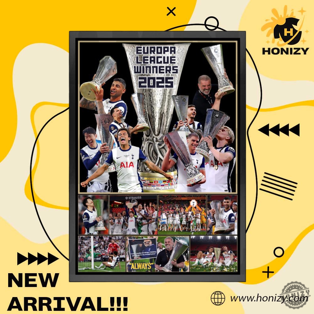Tottenham Hotspur 20242025 Europa League Champions Poster